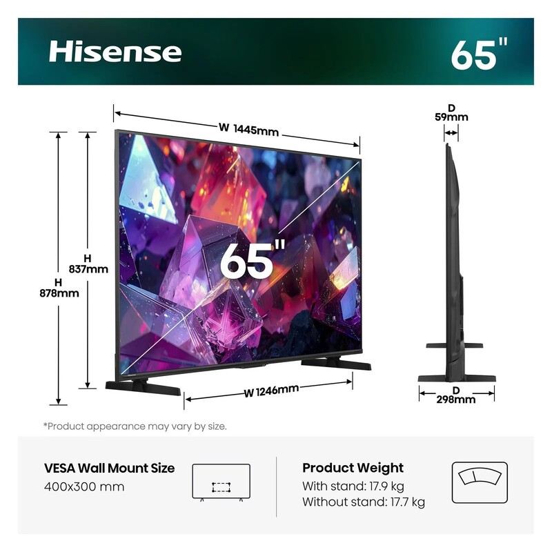 Телевізор Hisense 65E7S Pro