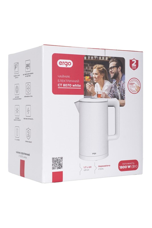 Электрочайник Ergo CT 8070 white