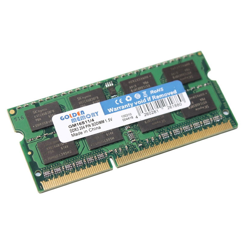 Модуль пам`ятi SO-DIMM DDR3 4GB/1600 Golden Memory (GM16S11/4)