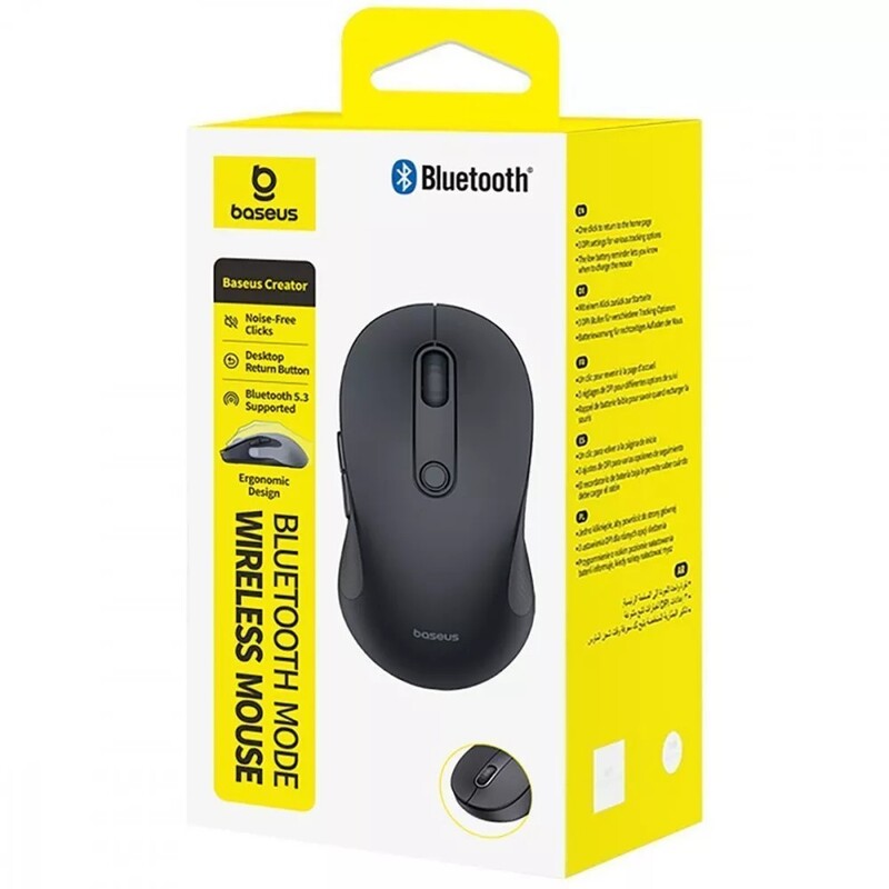 Мышь беспроводная Baseus F02 Ergonomic Black (B0203203)