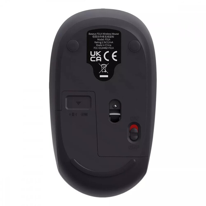 Миша бездротова Baseus F01A Grey (B01055502833-00)