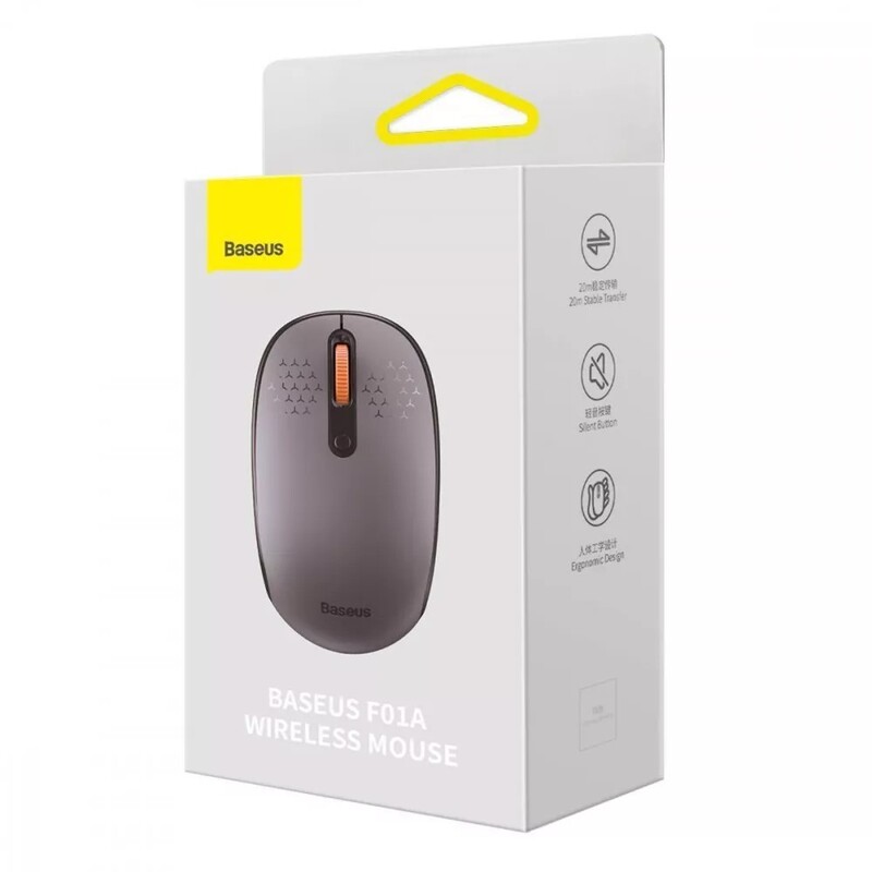 Миша бездротова Baseus F01A Grey (B01055502833-00)