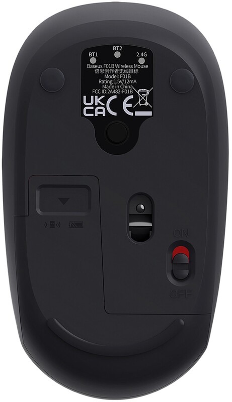 Миша бездротова Baseus F01B Tri-Mode Grey (B01055503833-00)