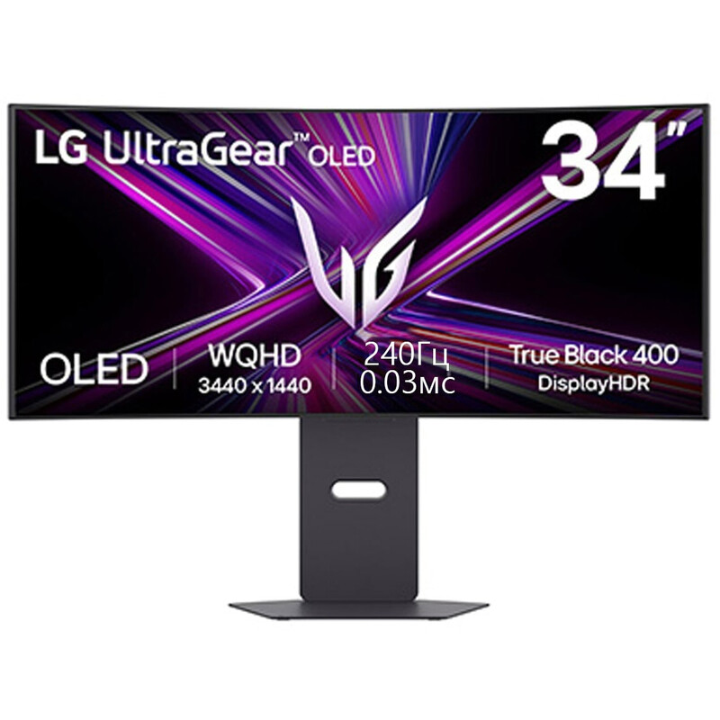 Монітор 34" LG UltraGear 34GX900A-B (34GX900A-B.ADRZ) OLED Black Curved 240Hz
