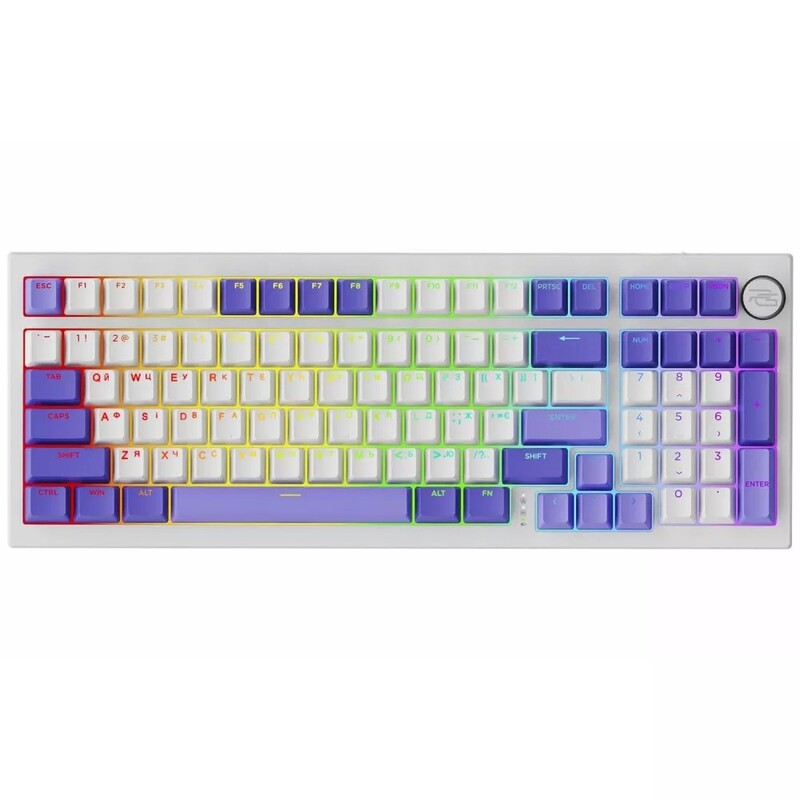 Клавіатура Proove Gaming Slicker Pro UA White/Purple