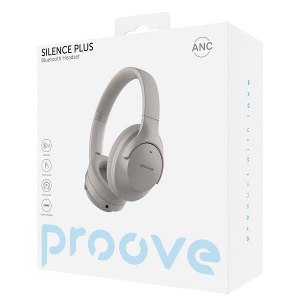Bluetooth-гарнитура Proove Silence Plus with ANC Grey (HPSLP0010003)