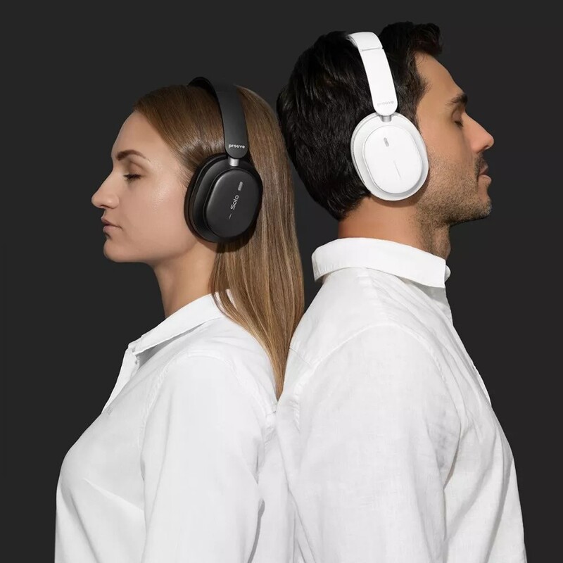 Bluetooth-гарнитура Proove Solo with ANC (APP) White (HPSL0001AP02)