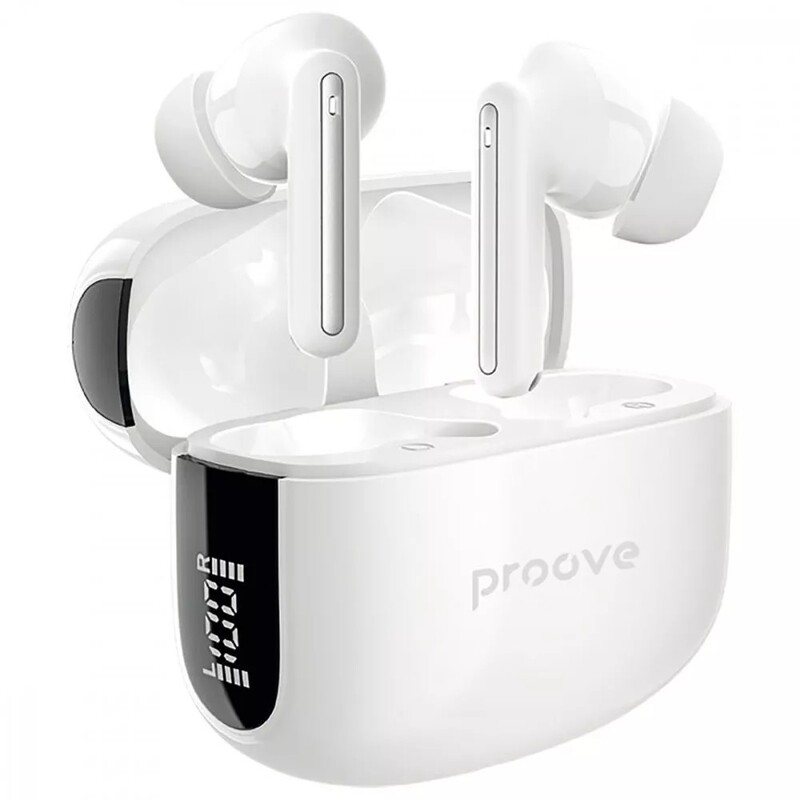Bluetooth-гарнитура Proove Tempo TWS with ANC (APP) White (TWTM0001AP02)