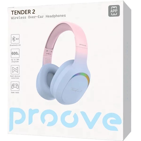 Bluetooth-гарнітура Proove Tender 2 (APP) Blue/Pink (HPTR2001AP08)