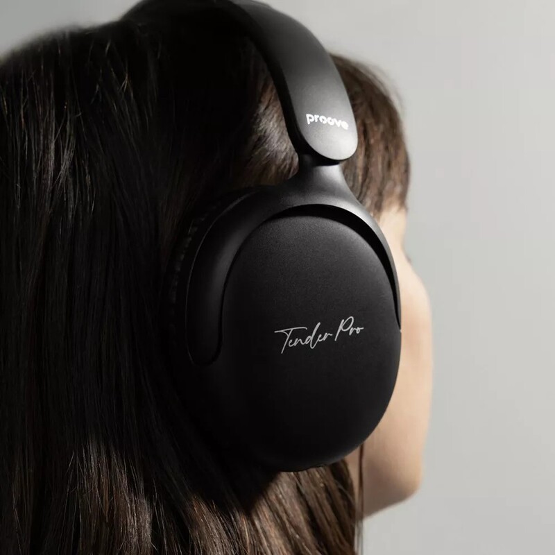 Bluetooth-гарнитура Proove Tender Pro with ANC (APP) Black (HPTP0001AP01)