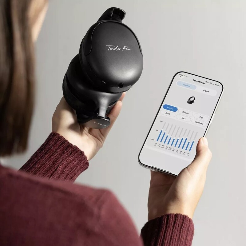 Bluetooth-гарнитура Proove Tender Pro with ANC (APP) Black (HPTP0001AP01)