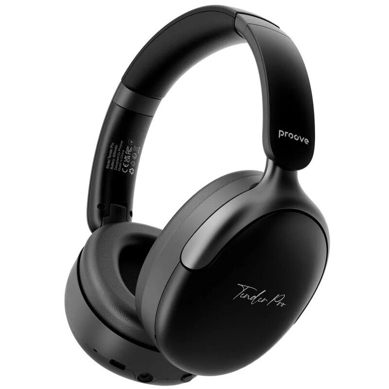 Bluetooth-гарнитура Proove Tender Pro with ANC (APP) Black (HPTP0001AP01)