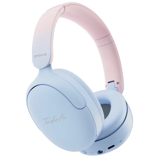 Bluetooth-гарнітура Proove Tender Pro with ANC (APP) Blue/Pink (HPTP0001AP08)