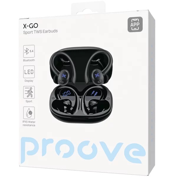 Bluetooth-гарнітура Proove X-Go TWS (APP) Black (TWXG0001AP01)