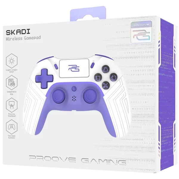 Геймпад бездротовий Proove Gaming Skadi White/Purple