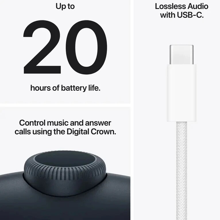 Bluetooth-гарнитура Apple AirPods Max 2 Midnight (MHWK4ZE/A)