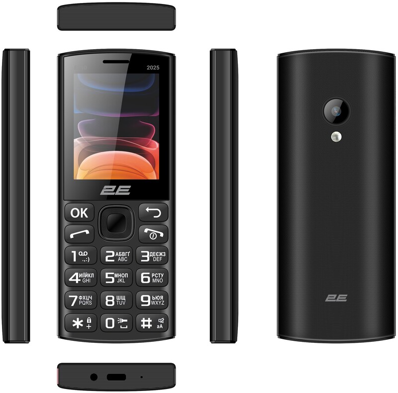 Мобiльний телефон 2E E240 2025 Dual Sim Black (794300867202)