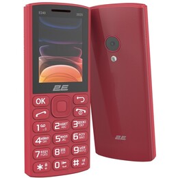 Мобiльний телефон 2E E240 2025 Dual Sim Red (794300867219)