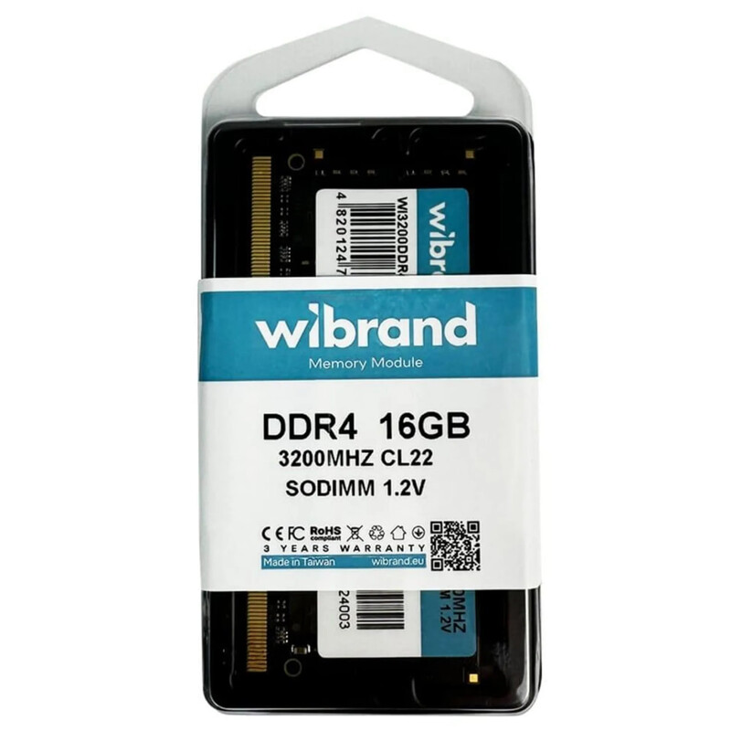 Модуль пам`ятi DDR4 16GB/3200 Wibrand (WI3200DDR4S/16GB)