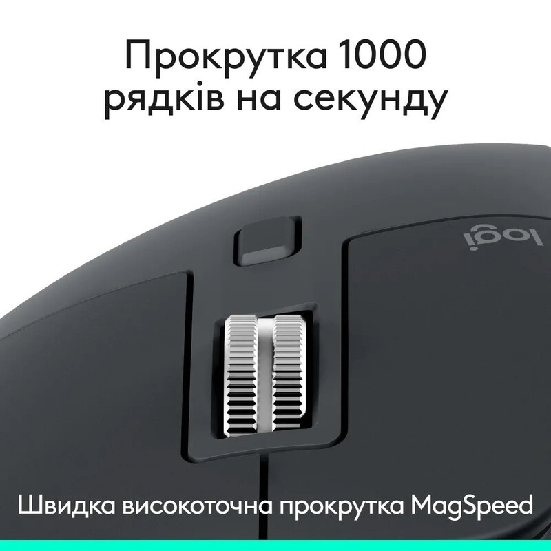 Миша бездротова Logitech MX Master 3S Performance BE Graphite (910-007501)