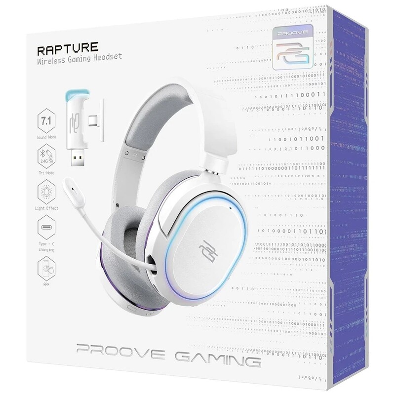 Bluetooth-гарнітура Proove Gaming Rapture (APP) White (GHRP00010002)
