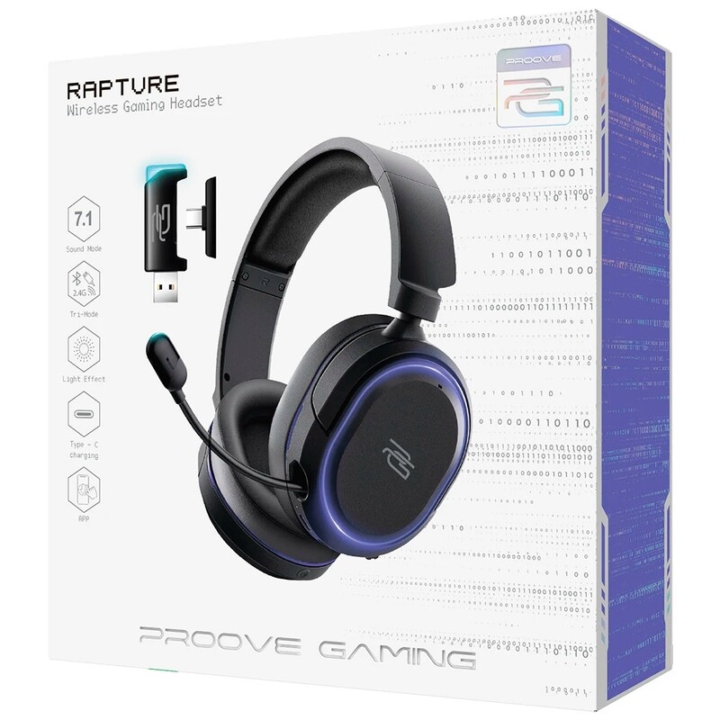 Bluetooth-гарнітура Proove Gaming Rapture (APP) Black (GHRPPP010001)