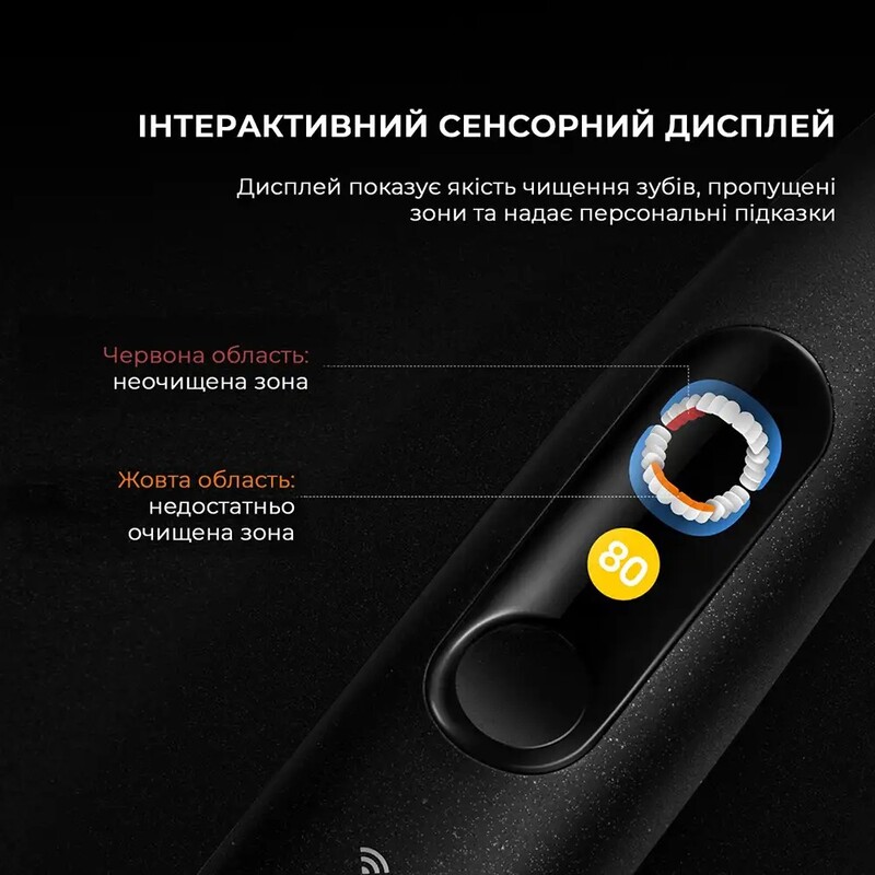 Умная зубная электрощетка Oclean X Ultra 20 Electric Toothbrush Black (6970810557121)