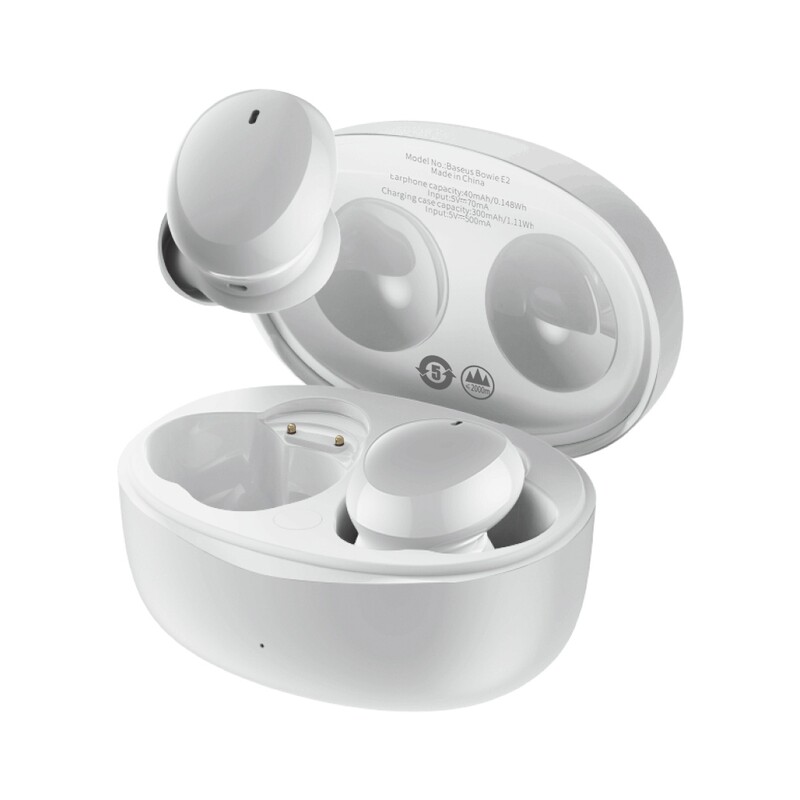 Bluetooth-гарнітура Baseus Bowie E2 TWS White (NGTW090002)