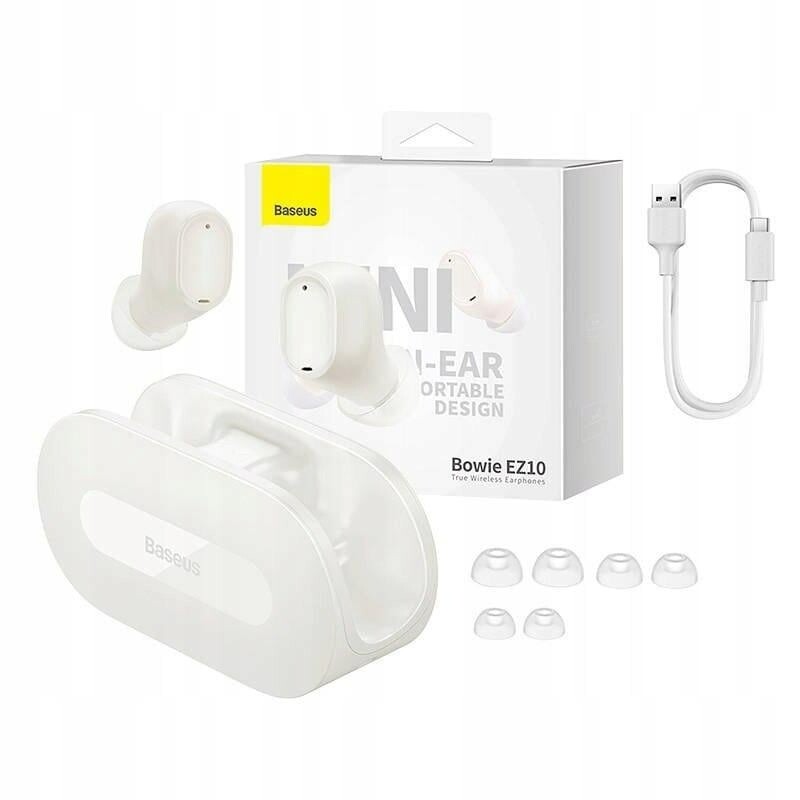 Bluetooth-гарнитура Baseus Bowie EZ10 TWS White (A00054300226-Z1)