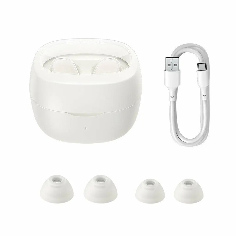 Bluetooth-гарнитура Baseus Bowie WM02 TWS White (NGTW180002)