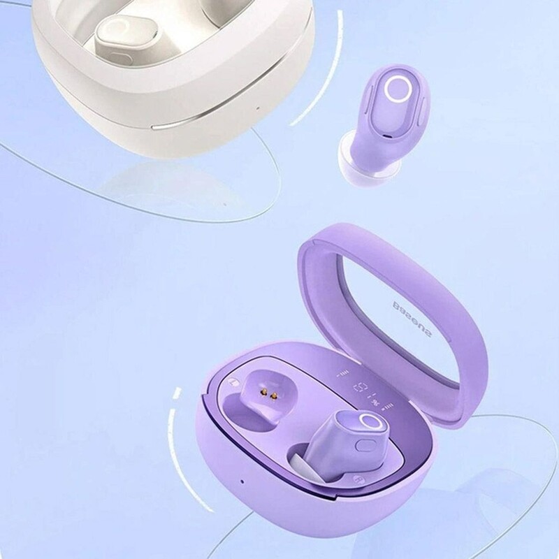 Bluetooth-гарнітура Baseus Bowie WM02+ TWS Purple (NGTW280105)