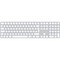 Фото - Клавиатура беспроводная Apple Magic Keyboard with Touch ID and Numeric Keypad for Mac with Apple silicon Ukrainian White (MXK73UA/A) | click.ua