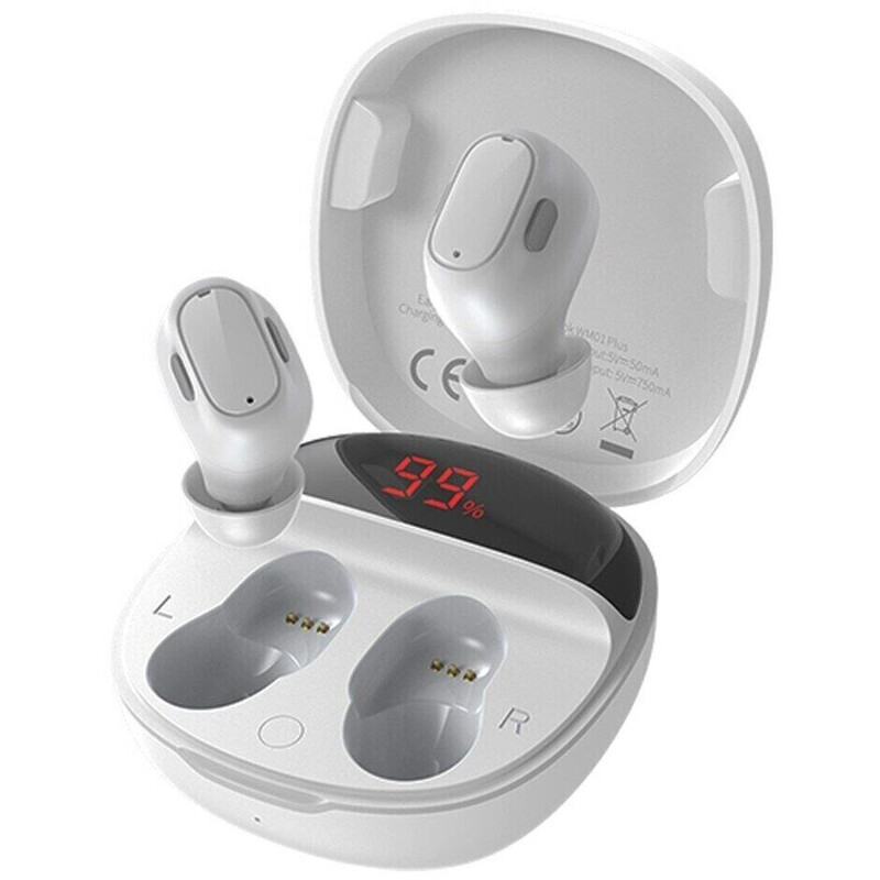 Bluetooth-гарнитура Baseus Bowie WM01 Plus TWS White (NGWM010002)