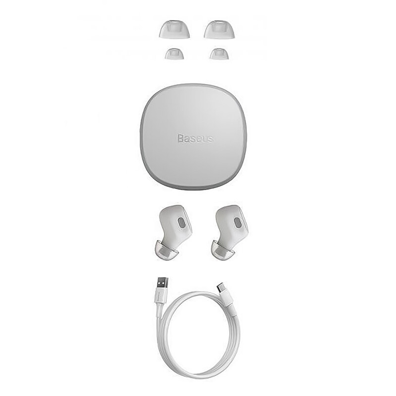 Bluetooth-гарнитура Baseus Bowie WM01 TWS White (NGTW240002)