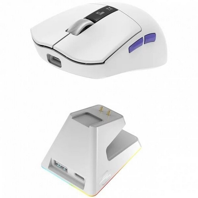 Мышь беспроводная Proove Gaming Jester 8K with Charging Dock White/Purple (WMJSCD022017)