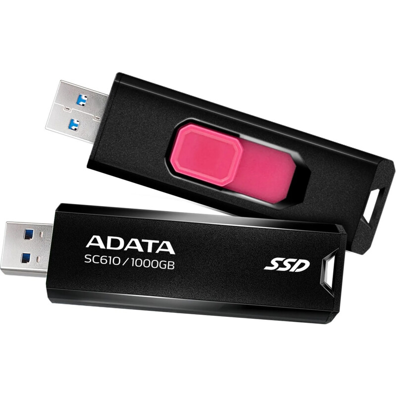 Накопитель внешний SSD USB3.2 1TB A-Data SD610 Black (SC610-1000G-CBK/RD)