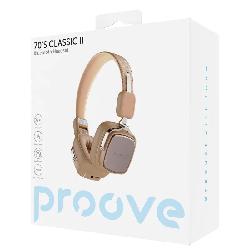 Bluetooth-гарнітура Proove 70"s Classic II Beige (HPCL20010007)