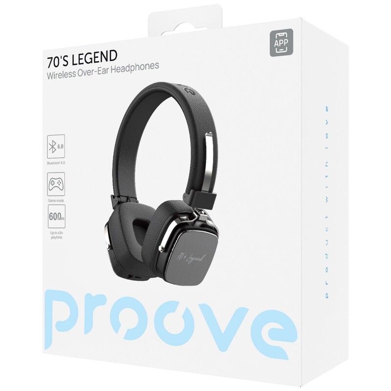 Bluetooth-гарнитура Proove 70’s Legend (APP) Black/Silver (HP70L001AP28)