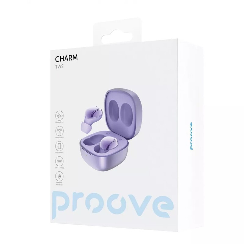 Bluetooth-гарнітура Proove Charm TWS Purple (TWCH00010009)