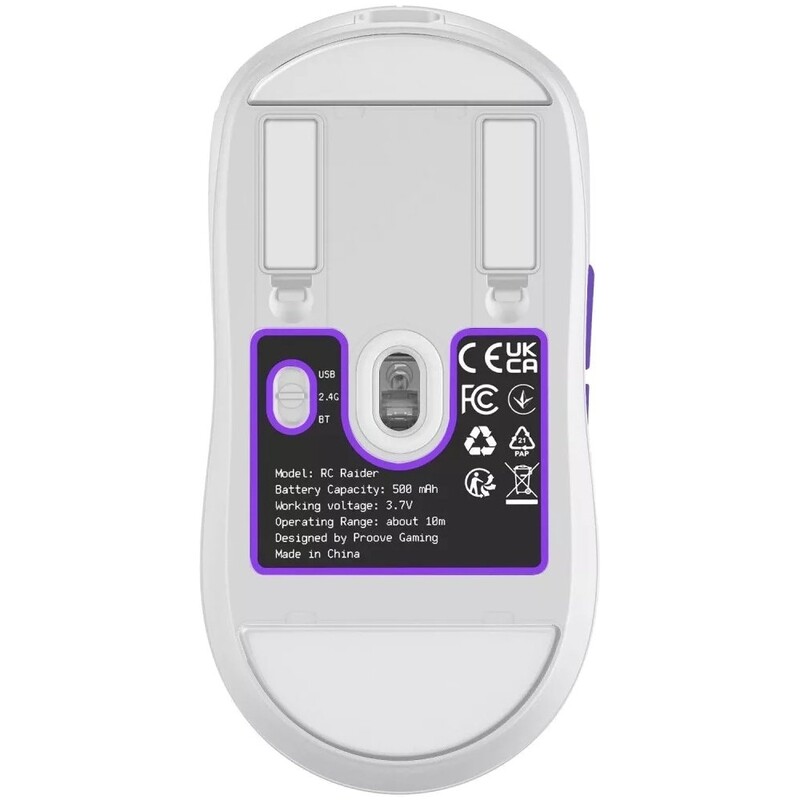 Миша бездротова Proove Gaming RC Raider 8K White/Purple (WMRR00122017)