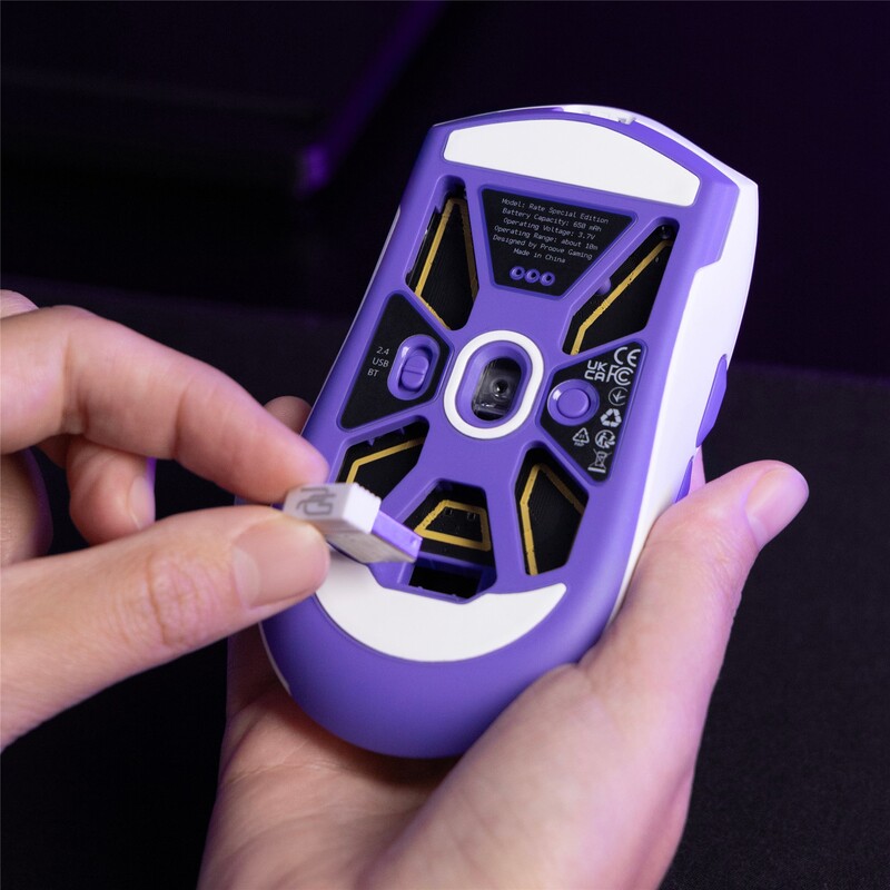 Миша бездротова Proove Gaming Rate Special Edition White/Purple (CMRTWRS03002)
