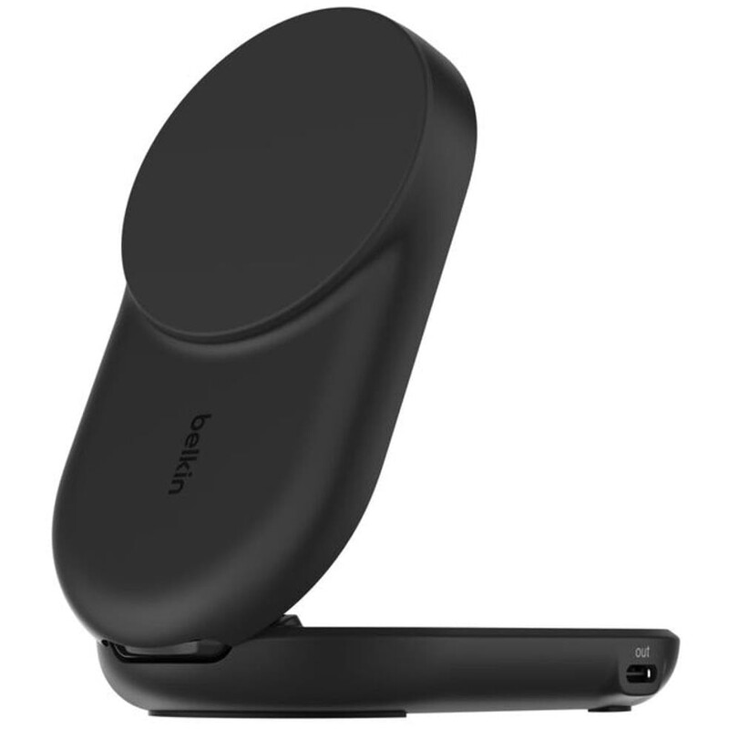 Беспроводное зарядное устройство Belkin UltraCharge 2-in-1 Foldable Magnetic Charger with Qi2 25W Black (WIZ039KQBK)