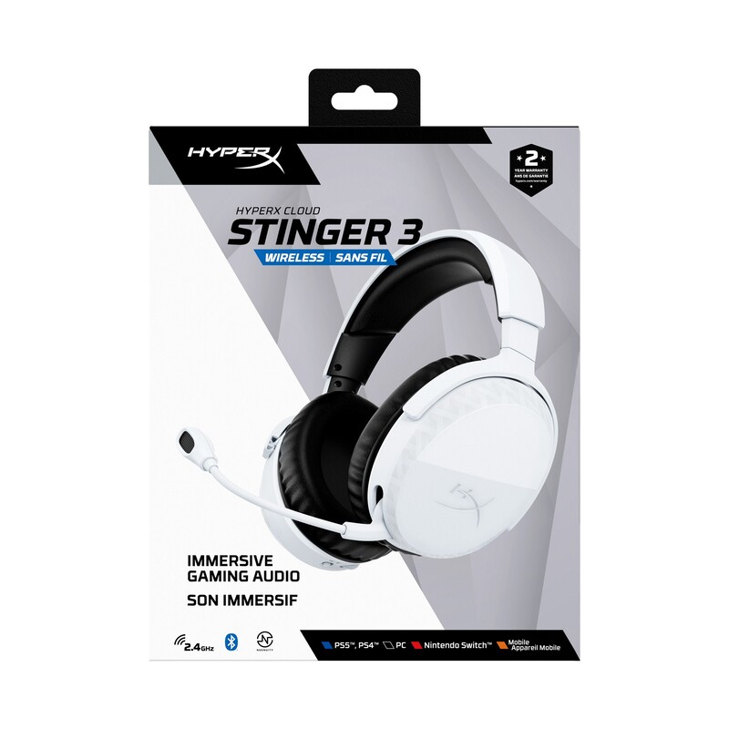 Гарнитура HyperX Cloud Stinger 3 Wireless White (BS1T9AA)