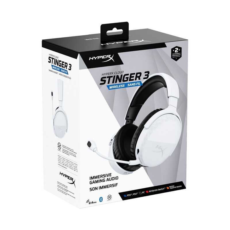 Гарнитура HyperX Cloud Stinger 3 Wireless White (BS1T9AA)