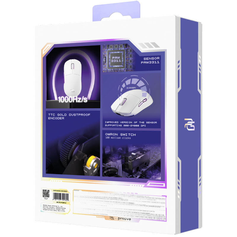 Миша Proove Gaming Superfight Wired White/Purple (GMSW00102002)