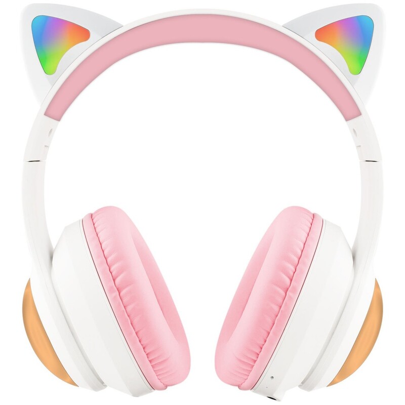 Bluetooth-гарнитура Proove Kids LumiCat (APP) White/Pink (HPLC0001AP25)
