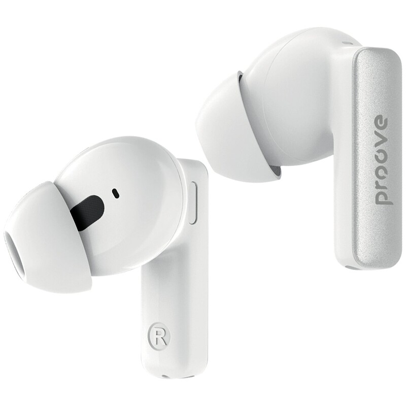 Bluetooth-гарнітура Proove NoLimit TWS with Hybrid ANC (APP) White/Silver (TWNL0001AP26)