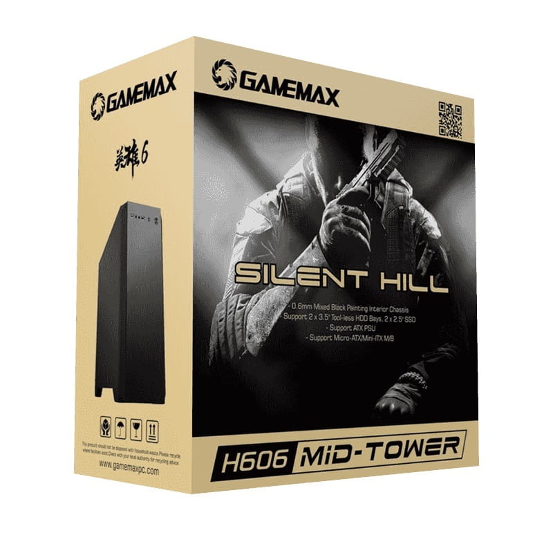 Корпус GameMax H606 Silent Hill Black без БП