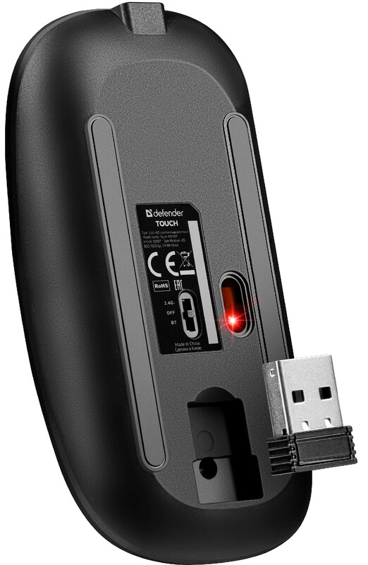 Миша бездротова Defender Touch MM-997 Black (52997)