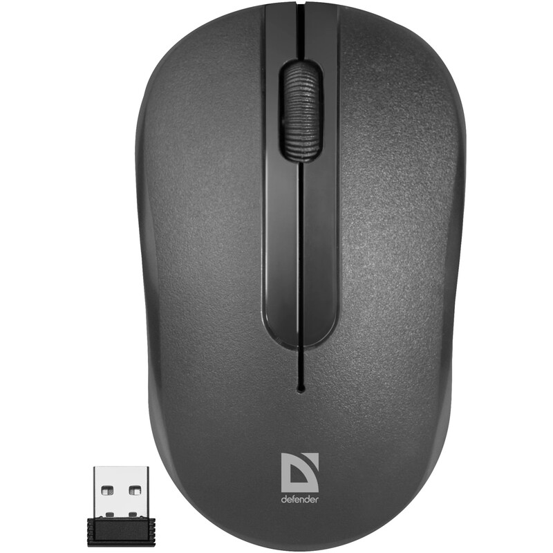 Миша бездротова Defender Hit MM-495 Black (52495)